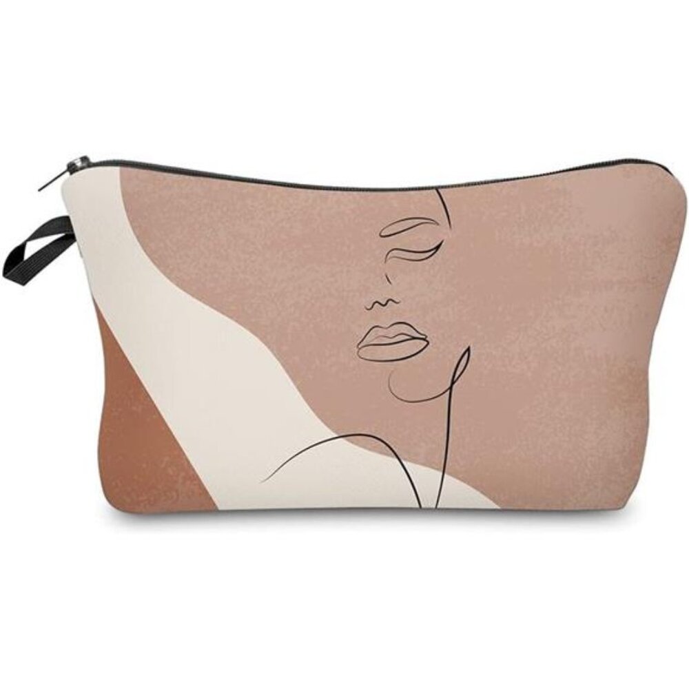 Makeup Case Small, Cosmetic Zipper Bag Waterproof for Purse Mini